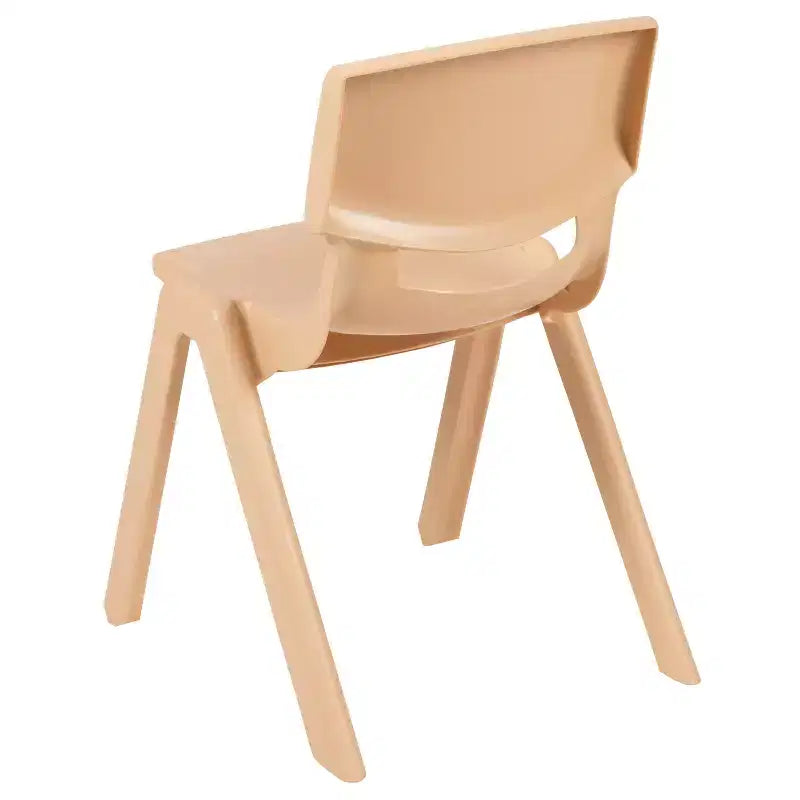 Lot de 2 chaises empilables sans accoudoirs pour enfants – Bleu / Vert / Naturel / Rouge