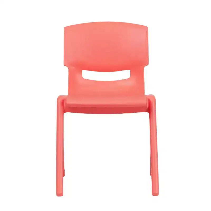 Lot de 2 chaises empilables sans accoudoirs pour enfants – Bleu / Vert / Naturel / Rouge