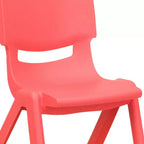 Lot de 2 chaises empilables sans accoudoirs pour enfants – Bleu / Vert / Naturel / Rouge