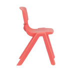 Lot de 2 chaises empilables sans accoudoirs pour enfants – Bleu / Vert / Naturel / Rouge