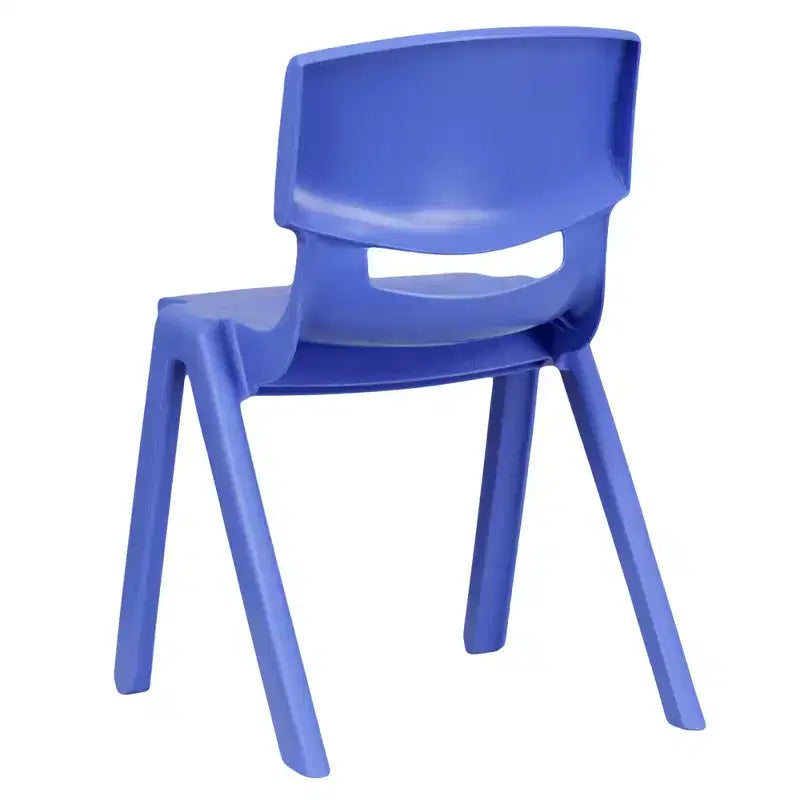 Lot de 2 chaises empilables sans accoudoirs pour enfants – Bleu / Vert / Naturel / Rouge