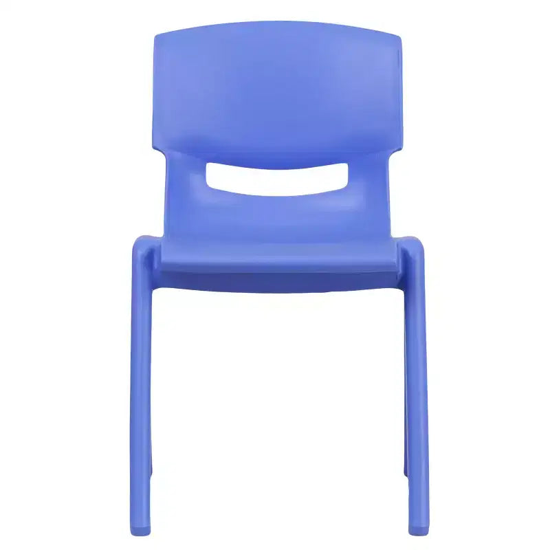 Lot de 2 chaises empilables sans accoudoirs pour enfants – Bleu / Vert / Naturel / Rouge